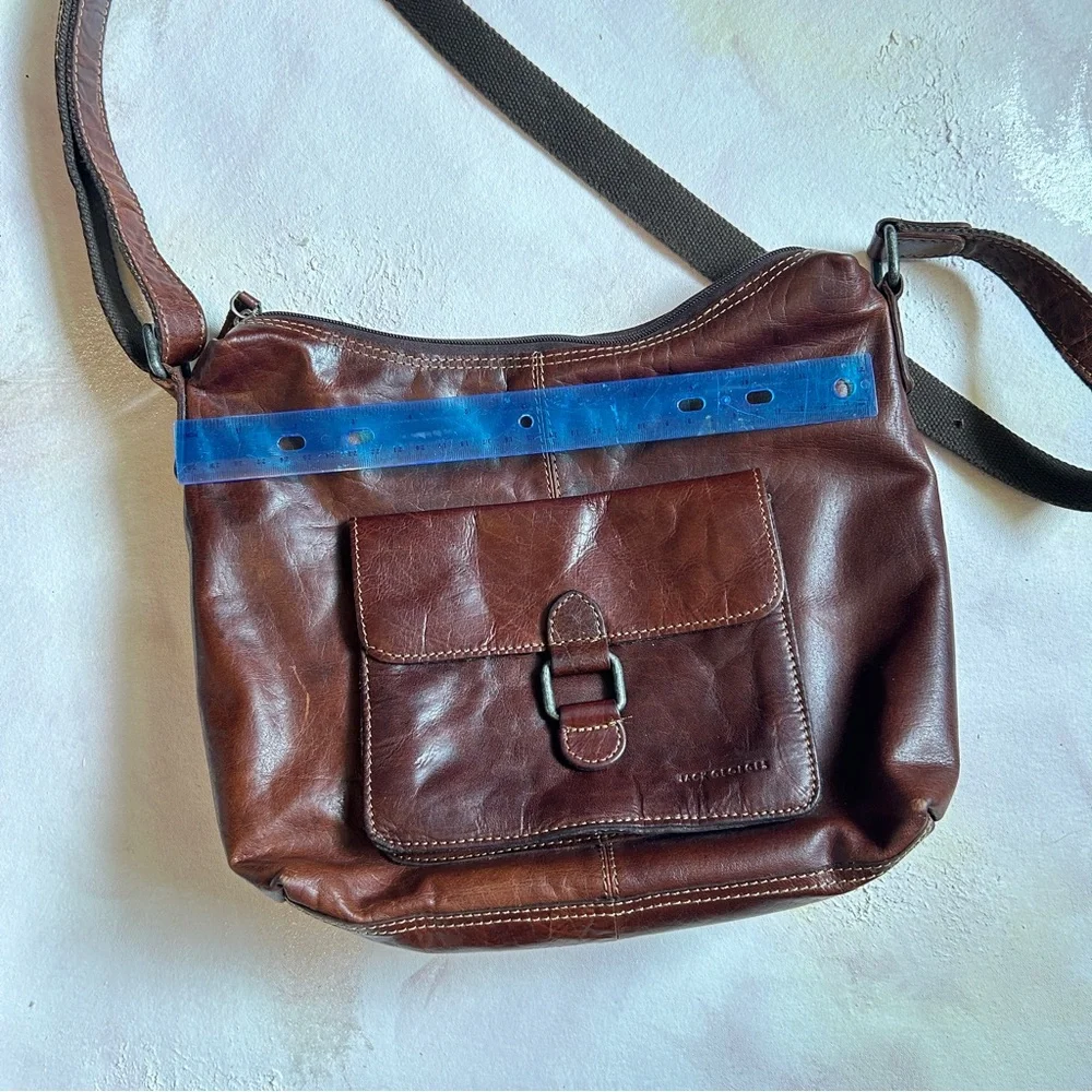 Jack Georges Voyager Collection Hobo Bag with Front Pocket and Adjustable Strap